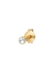 Elli Damskie kolczyki sztyfty Basic Round Single Piece z kryształem w srebrze próby 925 sterling silver Kolczyki 1 ct. Szare kolczyki Elli, z kryształem, srebrne, na sztyftcie. Za 148.99 zł.