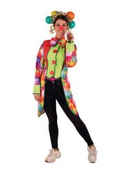 Rubie`s Kolorowy płaszcz kostiumowy "Clown coat" rozmiar: 38/40. Płaszcze s, bez wzorów, bez kaptura. Za 118.84 zł.