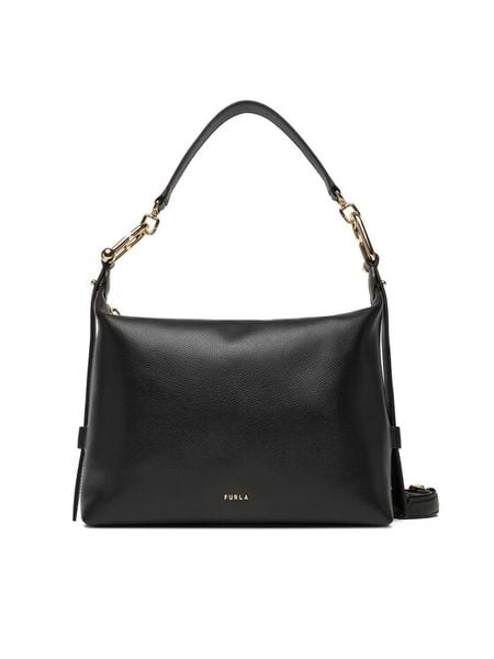 Furla Torebka Tonie M WB01964 A.0023 CN O6000 Czarny. Czarne torebki klasyczne Furla, bez wzorów, ze skóry, bez dodatków. Za 1,629.00 zł.