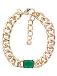 U.S. Polo Assn. Pozłacana bransoletka z elementem ozdobnym rozmiar: onesize. Zielone bransoletki U.S. Polo Assn., metalowe. Za 69.99 zł.