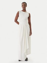 Eleh Sukienka wieczorowa SS260237 Biały Regular Fit. Białe sukienki Eleh, bez wzorów, z syntetyku, wizytowe, bez kołnierzyka, bez ramiączek. Za 1,269.00 zł.