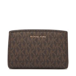 Duży Portfel Damski MICHAEL Michael Kors. Brązowe portfele MICHAEL Michael Kors, bez wzorów. Za 559.99 zł.