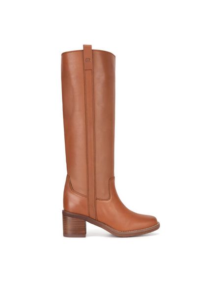 Gino Rossi Kozaki WGA3345-1Z Brązowy. Brązowe kozaki Gino Rossi, ze skóry, bez obcasa, na słupku, bez zapięcia. Za 649.99 zł.