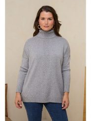 Curvy Lady Golf w kolorze szarym rozmiar: 38/40. Szare golfy Curvy Lady, bez wzorów, bez ramiączek. Za 163.64 zł.