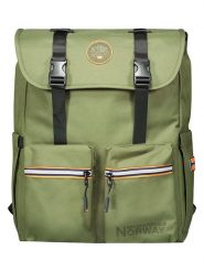 Geographical Norway Plecak "Saqesse" w kolorze khaki - 33 x 42 x 15 cm rozmiar: onesize. Brązowe plecaki Geographical Norway, bez wzorów, z materiału. Za 163.64 zł.