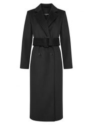 Patrizia Pepe Płaszcz wełniany 2O0195 A171 Czarny Regular Fit. Czarne płaszcze Patrizia Pepe, bez wzorów, z wełny, bez kaptura. Za 3,059.00 zł.
