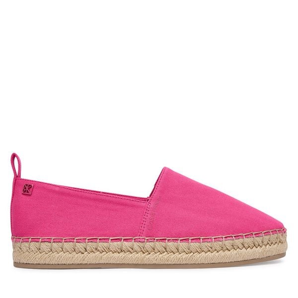 Espadryle Calvin Klein. Czerwone espadryle Calvin Klein, bez wzorów, bez obcasa, bez zapięcia. Za 329.99 zł.