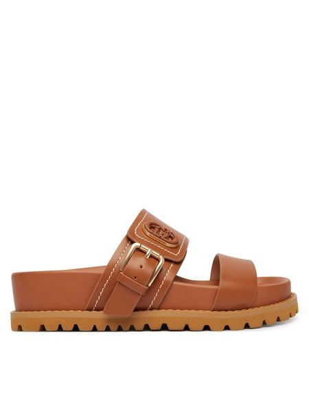 Liu Jo Klapki Livia 02 SA6109 P0102 Brązowy. Brązowe klapki Liu Jo, bez wzorów, ze skóry, bez obcasa. Za 304.99 zł.