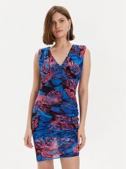 Pinko Sukienka koktajlowa Androgeo Abito 103224 A1OB Niebieski Slim Fit. Niebieskie sukienki Pinko, xs, bez wzorów, z syntetyku, wizytowe, bez kołnierzyka, bez ramiączek. Za 479.99 zł.