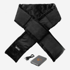 Rozgrzewający szal Thaw. Czarne szaliki THAW, bez wzorów, z polaru. Za 299.00 zł.