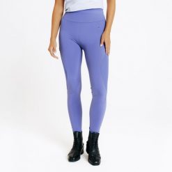 Legginsy jeździeckie damskie letnie full grip - niebieskie. Niebieskie legginsy FOUGANZA, s, bez wzorów, z materiału, z podwyższonym stanem, długie. Za 129.99 zł.