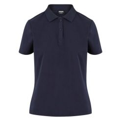 Damska koszulka polo Urban Classics Sorona. Niebieskie bluzki Urban Classics, bez wzorów, z materiału, bez kołnierzyka, bez ramiączek. Za 152.50 zł.