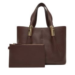 Torebka Elisabetta Franchi. Brązowe torebki klasyczne Elisabetta Franchi, bez wzorów, bez dodatków. Za 1,739.00 zł.