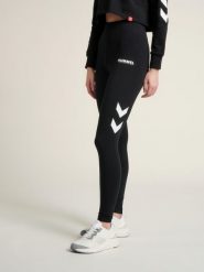 Rajstopy damskie z wysoką talią Hummel hmlLEGACY. Czarne rajstopy i pończochy Hummel, xs, bez wzorów, z bawełny. Za 191.00 zł.