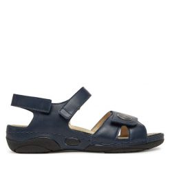Sandały Berkemann. Niebieskie sandały Berkemann, bez wzorów, bez obcasa, na płaskiej podeszwie, bez zapięcia. Za 429.99 zł.