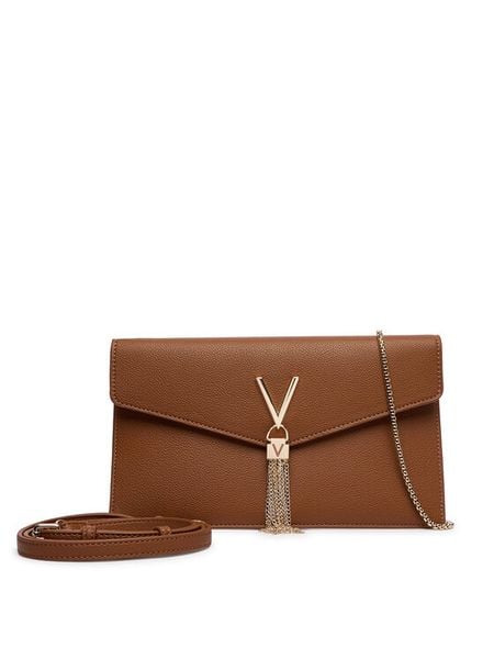 Valentino Torebka Luxe VBS9XJ17 Brązowy. Brązowe torebki klasyczne Valentino, bez wzorów, ze skóry, bez dodatków. Za 286.99 zł.