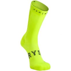Skarpety rowerowe Van Rysel 900 zimowe. Zielone skarpety VAN RYSEL, bez wzorów, z elastanu. Za 69.99 zł.