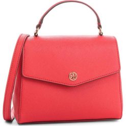 Torebka TORY BURCH - Robinson Small Top-Handle Satchel 49686 Brilliant Red 612. Czerwone torebki klasyczne Tory Burch, bez wzorów, ze skóry, duże, bez dodatków. W wyprzedaży za 809.00 zł.