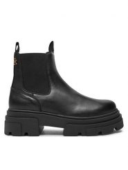 Tommy Hilfiger Sztyblety Combat FW0FW08089 Czarny. Czarne botki TOMMY HILFIGER, bez wzorów, ze skóry, bez obcasa, na płaskiej podeszwie, bez zapięcia. Za 849.99 zł.