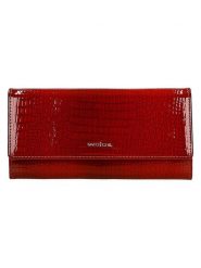 Wojas Skórzany portfel w kolorze czerwonym - 19 x 10 x 3 cm rozmiar: onesize. Czerwone portfele Wojas, bez wzorów, z materiału. Za 170.87 zł.