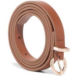 ACCCESSORIES 1W2-012-SS20 Brązowy. Brązowe paski ACCCESSORIES, bez wzorów, ze skóry ekologicznej. Za 39.99 zł.