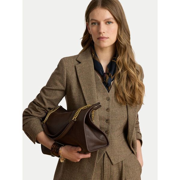 Torebka LAUREN RALPH LAUREN. Brązowe torebki klasyczne Lauren Ralph Lauren, bez wzorów, bez dodatków. Za 2,199.00 zł.