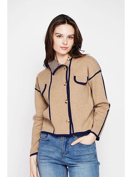 C& Jo Kardigan w kolorze karmelowym rozmiar: 34. Brązowe kardigany C& Jo, bez wzorów. Za 143.99 zł.