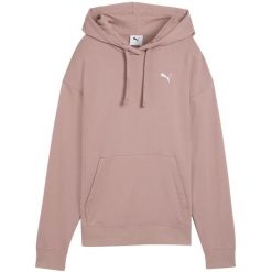 Bluza damska Puma ESS Comfort Hoodie TR. Czerwone bluzy Puma, l, bez wzorów, z bawełny, z kapturem. Za 164.99 zł.
