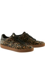 Högl Skórzane sneakersy "Cleo" w kolorze czarno-jasnobrązowym rozmiar: 41,5. Brązowe trampki Högl, bez wzorów, bez zapięcia. Za 438.21 zł.