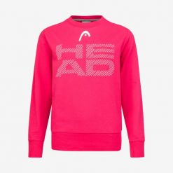 Bluza damska Rally Sweatshirt. Czerwone bluzy sportowe Head, xl, bez wzorów, z bawełny, bez kaptura. W wyprzedaży za 161.00 zł.