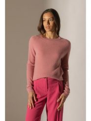 Perfect Cashmere Kaszmirowy sweter "Whitney" w kolorze jasnoróżowym rozmiar: M. Różowe swetry Perfect Cashmere, m, bez wzorów, z kaszmiru, bez ramiączek. Za 228.92 zł.