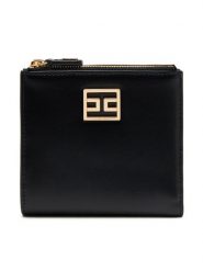 Elisabetta Franchi Mały Portfel Damski PF01A51E2 110 Czarny. Czarne portfele Elisabetta Franchi, bez wzorów, ze skóry. Za 679.99 zł.