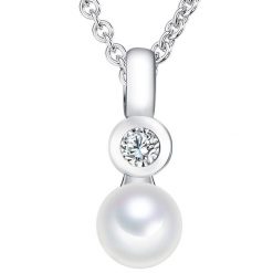 Valero Pearls Naszyjnik z pereł srebro wysokiej próby Cyrkonia Perła hodowlana słodkowodna srebrny Naszyjniki 1 ct Damski. Szare naszyjniki Valero Pearls, z cyrkonią, srebrne. Za 259.99 zł.