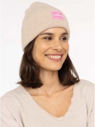 Zwillingsherz Czapka "Zwillingsherz" w kolorze beżowym rozmiar: onesize. Brązowe czapki Zwillingsherz, bez wzorów, z materiału. Za 162.49 zł.
