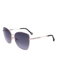 Carolina Herrera Damskie okulary przeciwsłoneczne w kolorze złoto-granatowym rozmiar: 59. Niebieskie okulary przeciwsłoneczne Carolina Herrera, bez wzorów, z tworzywa sztucznego. Za 324.95 zł.