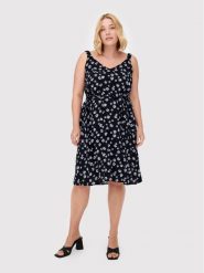 ONLY Carmakoma Sukienka letnia Lolliane 15261815 Czarny Regular Fit. Czarne sukienki Only Carmakoma, na lato, bez wzorów, z wiskozy, bez kołnierzyka, bez ramiączek. Za 229.99 zł.