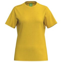 T-shirt Erima Ts w kolorze żółtym. Żółte t-shirty Erima, bez wzorów, z bawełny, bez kołnierzyka, bez ramiączek. Za 155.00 zł.
