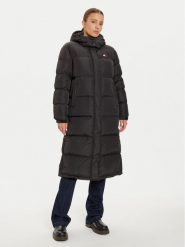 Tommy Jeans Płaszcz zimowy Alaska DW0DW18860 Czarny Regular Fit. Czarne płaszcze Tommy Jeans, na zimę, xl, bez wzorów, z jeansu, bez kaptura. Za 1,119.00 zł.