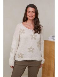 Curvy Lady Sweter w kolorze beżowym rozmiar: 44/46. Brązowe swetry Curvy Lady, bez wzorów, ze splotem, bez ramiączek. Za 105.88 zł.
