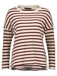 Sublevel Sweter w kolorze kremowo-ciemnobrązowym rozmiar: M/L. Brązowe swetry Sublevel, l, bez wzorów, z bawełny, bez ramiączek. Za 85.95 zł.