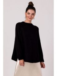 Be Wear Sweter w kolorze czarnym rozmiar: onesize. Czarne swetry Be Wear, bez wzorów, z wełny, bez ramiączek. Za 214.95 zł.