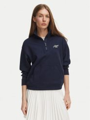 Lacoste Bluza SF8504 Granatowy Relaxed Fit. Niebieskie bluzy Lacoste, bez wzorów, z bawełny, bez kaptura. Za 639.99 zł.