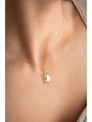 Heliophilia Pozłacany naszyjnik z zawieszką - dł. 42 cm rozmiar: onesize. Żółte naszyjniki Heliophilia, pozłacane. Za 109.52 zł.