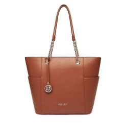 Torebka Nine West. Brązowe shopper Nine West, bez wzorów, bez dodatków. Za 249.99 zł.