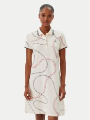 Tommy Hilfiger Sukienka codzienna WW0WW45532 Beżowy Regular Fit. Brązowe sukienki TOMMY HILFIGER, na co dzień, xs, bez wzorów, z bawełny, bez kołnierzyka, bez ramiączek, proste. Za 479.99 zł.
