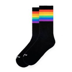 Skarpetki American Socks Rainbow Pride czarne. Czarne skarpety AMERICAN SOCKS, bez wzorów. Za 88.83 zł.