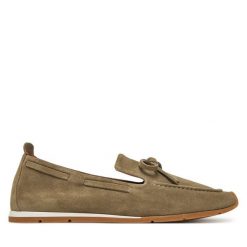 Lordsy Unisa. Zielone lordsy Unisa, bez wzorów, bez obcasa, bez zapięcia. Za 339.99 zł.