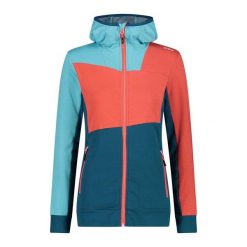 Bluza damska turystyczna CMP 33L6156. Niebieskie bluzy CMP, l, bez wzorów, z materiału, z kapturem. Za 259.95 zł.