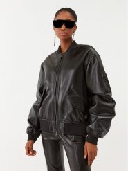Patrizia Pepe Kurtka z imitacji skóry 8O0095/E005-K103 Czarny Regular Fit. Czarne kurtki Patrizia Pepe, bez wzorów, ze skóry, bez kaptura. Za 2,189.00 zł.