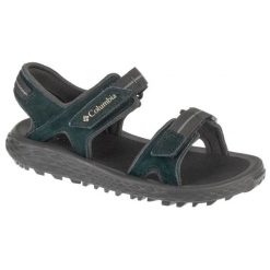 Sandały Columbia Konos Hiker 2-Strap Sandal 2121311010 zielone. Zielone sandały bez wzorów, z gumy, bez obcasa, bez zapięcia. Za 361.47 zł.